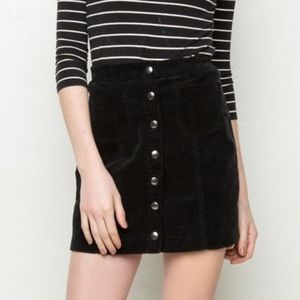 Brandy Melville Corduroy Button up Skirt